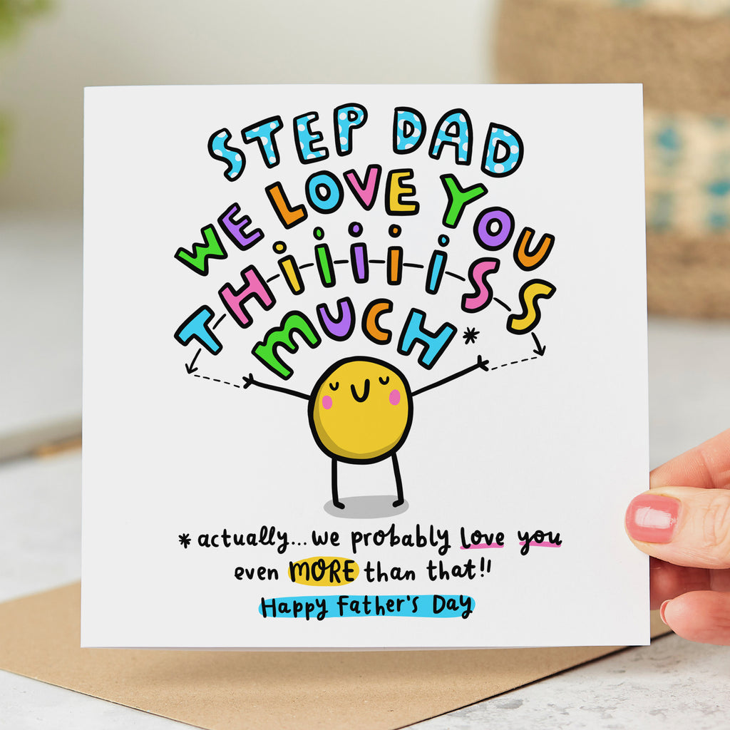Love You This Much Step Dad Father's Day Card