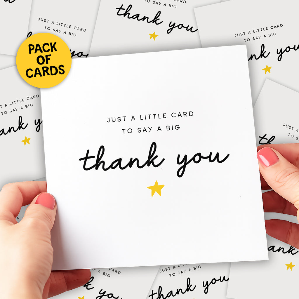 Thank You Card Pack - Minimalist Thank You Cards (Multipack)