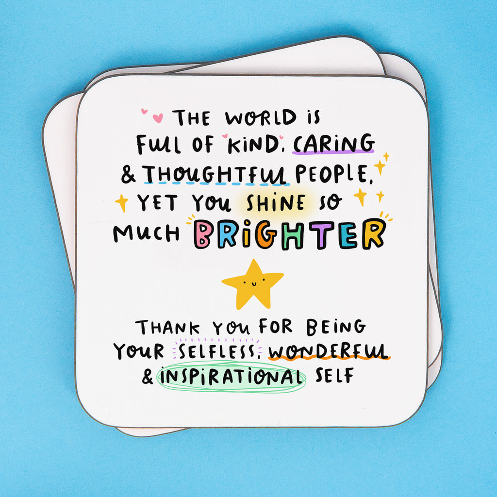 Being Your Wonderful Self Coaster