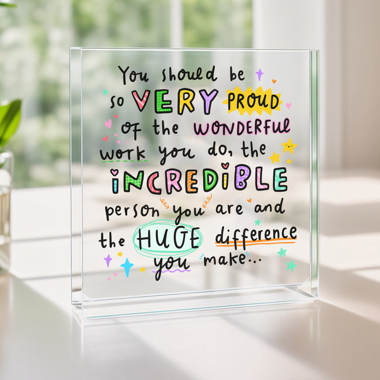 The Difference You Make Acrylic Block