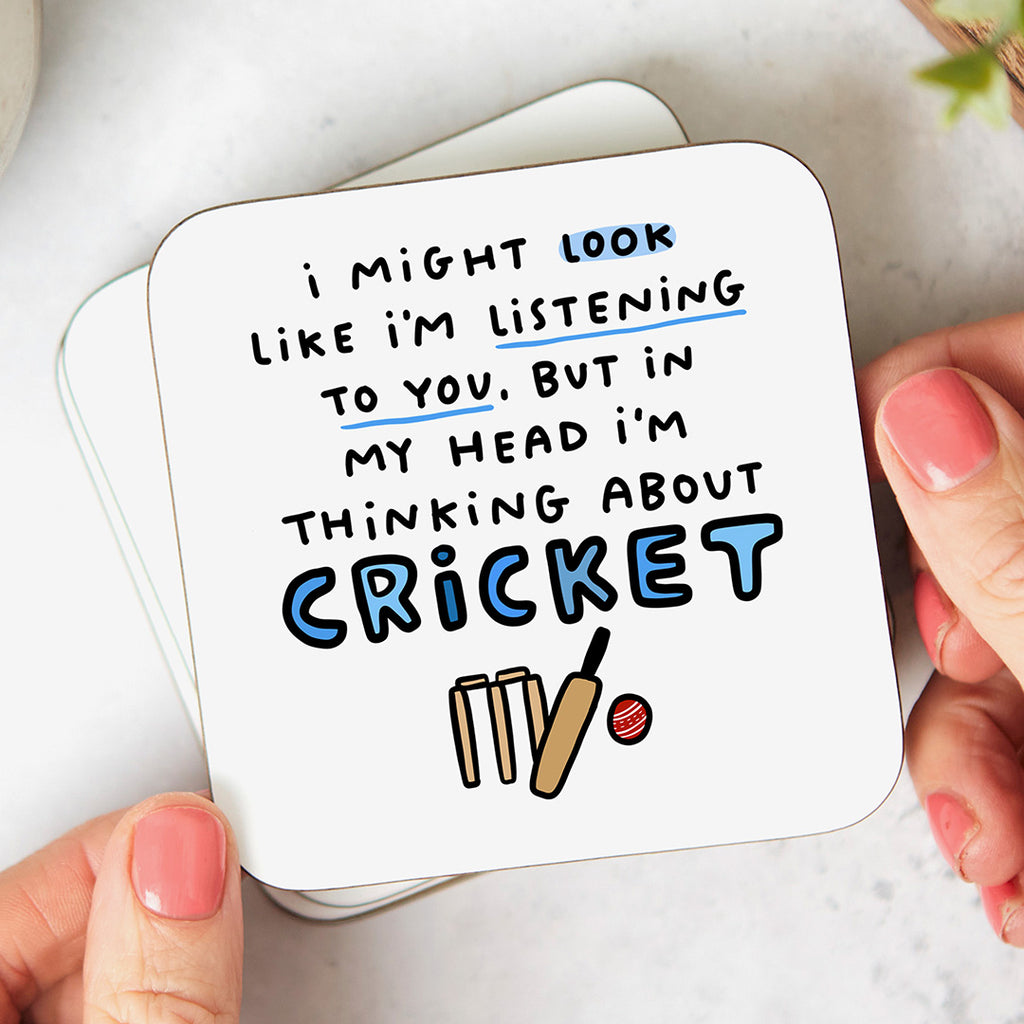 Cricket Thinking About Coaster