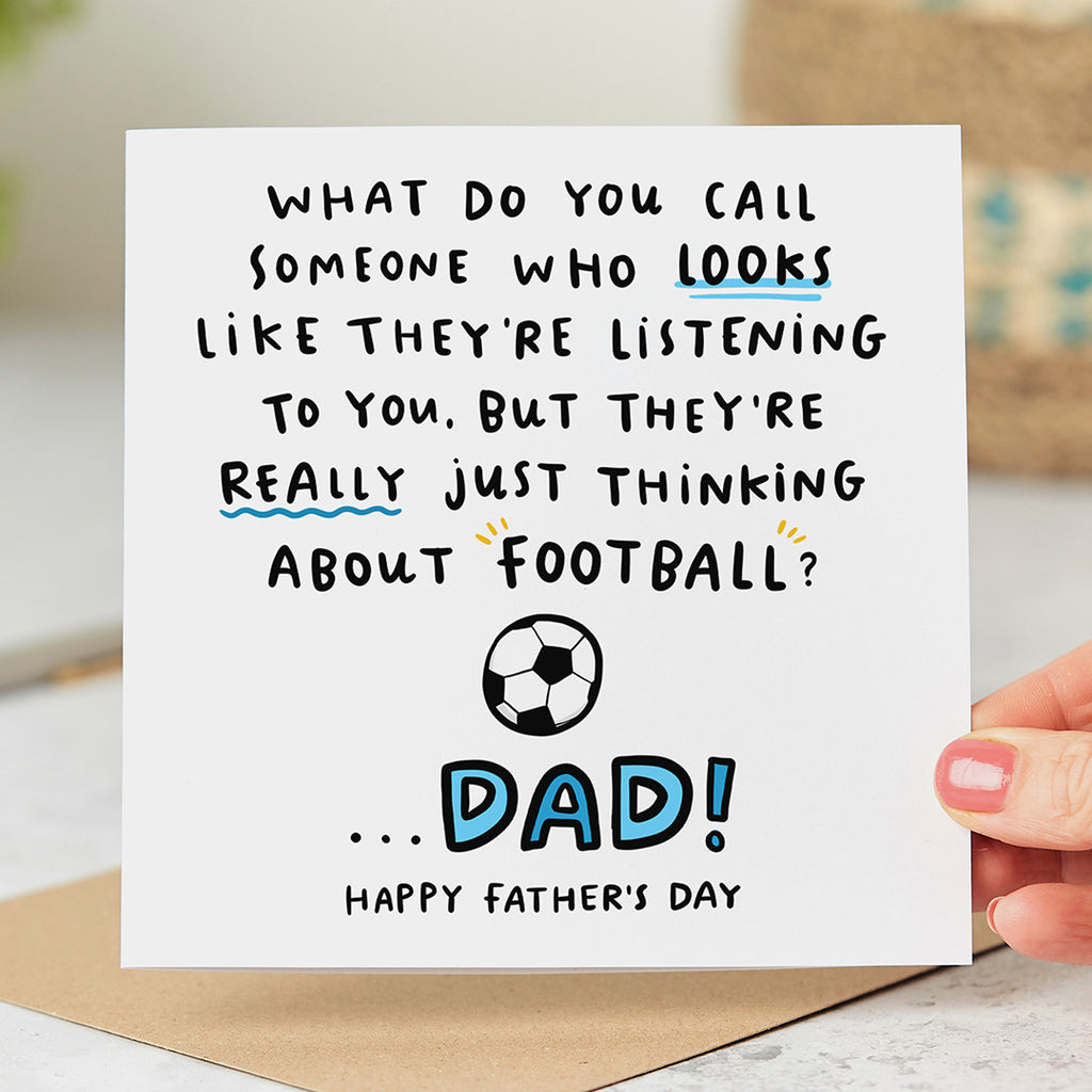 Football Dad Father's Day Card