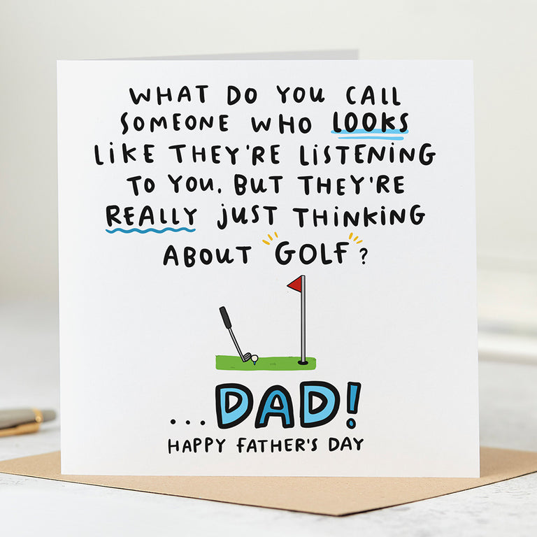 Golf Dad Father's Day Card