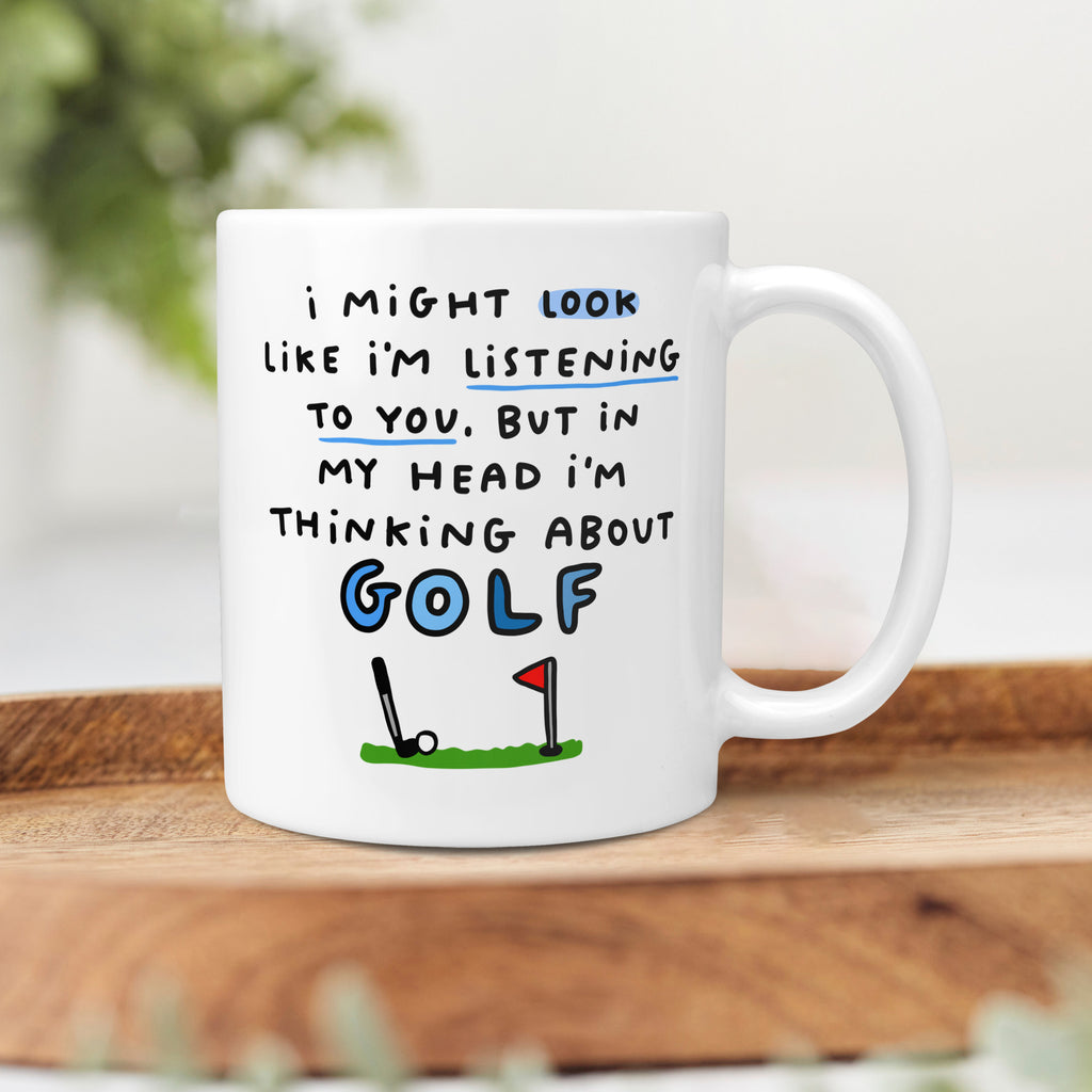 Thinking About Golf Mug