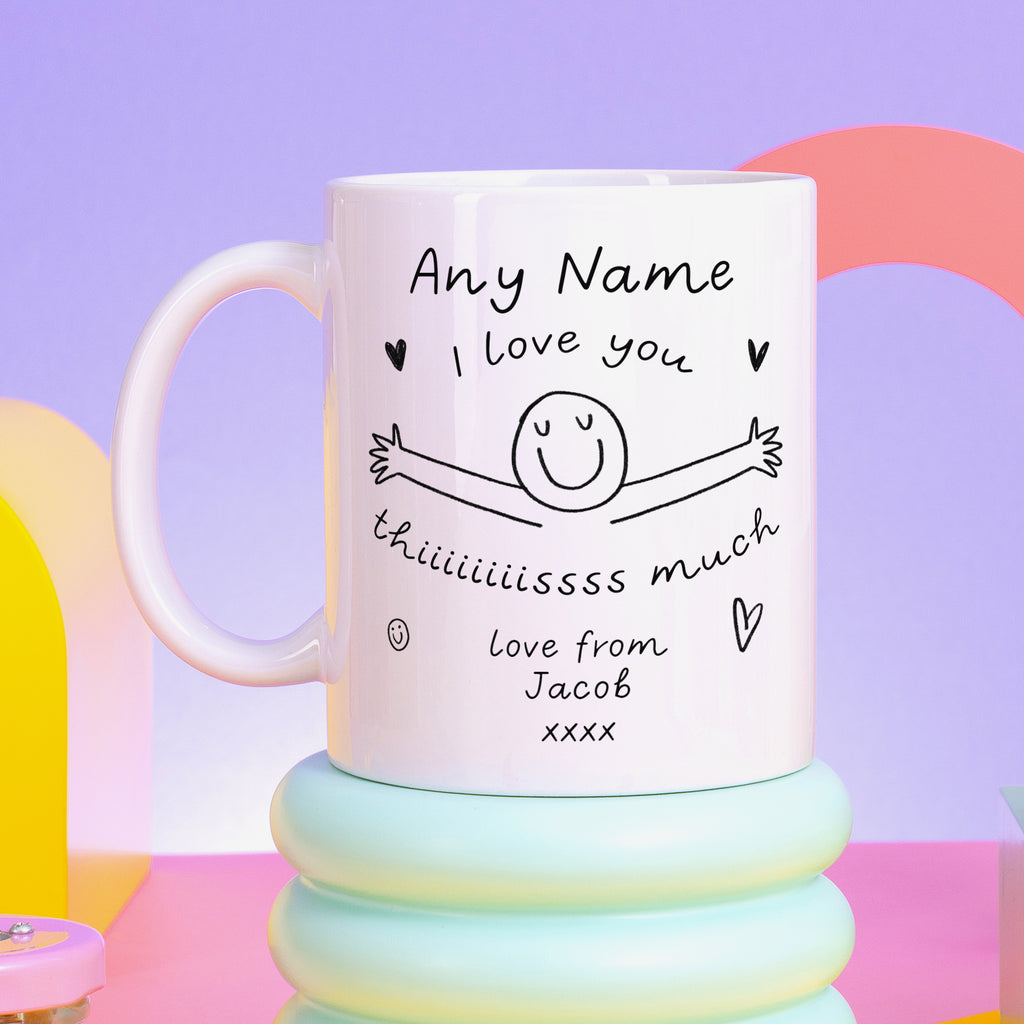 Love You This Much Personalised Mug