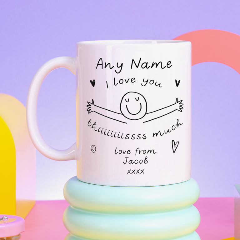 Love You This Much Personalised Mug