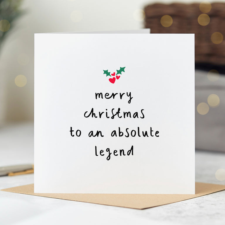 Absolute Legend Christmas Card