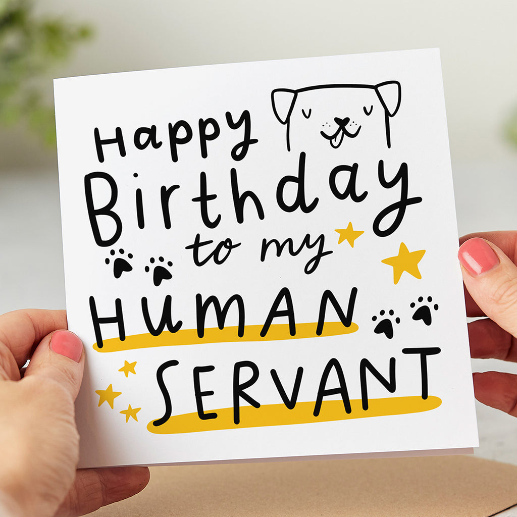Human Servant from the Dog Birthday Card