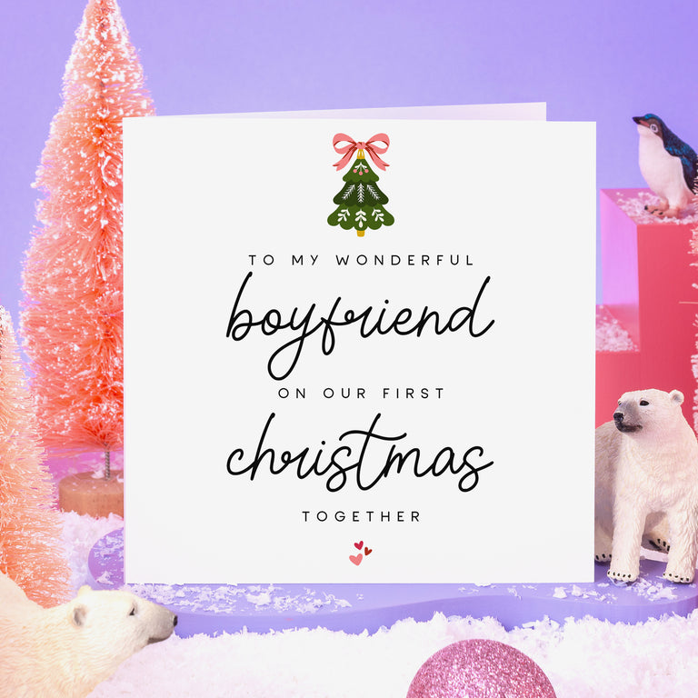 Boyfriend First Christmas Together Card