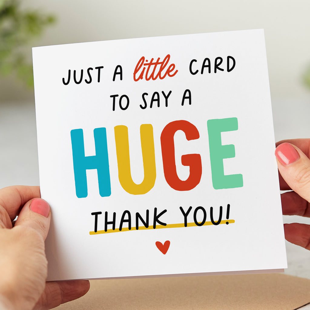 Say a Huge Thank You Card