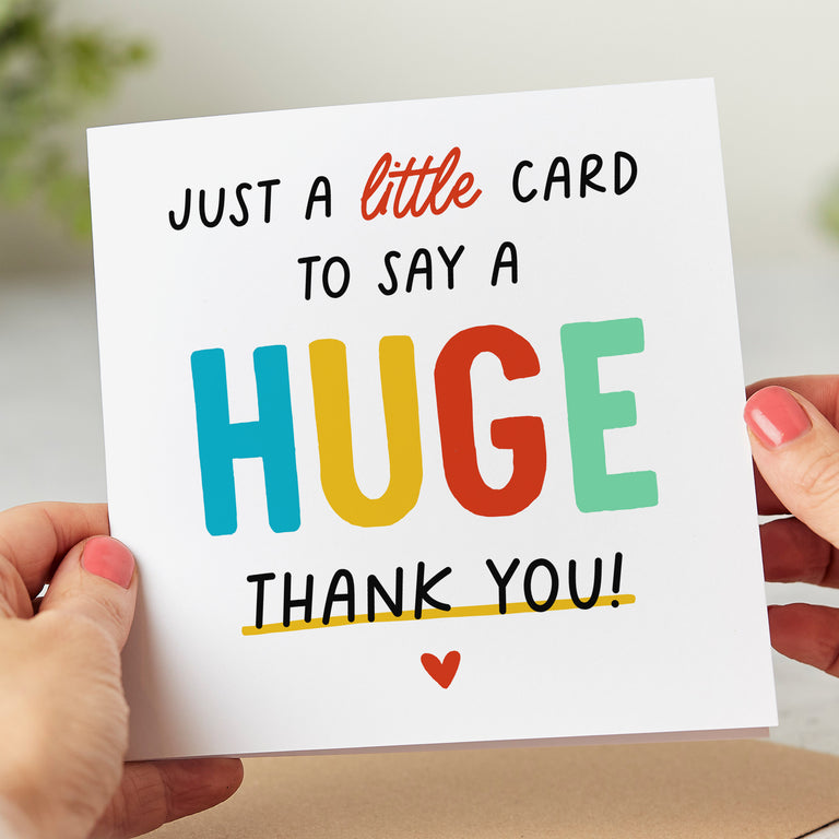 Say a Huge Thank You Card