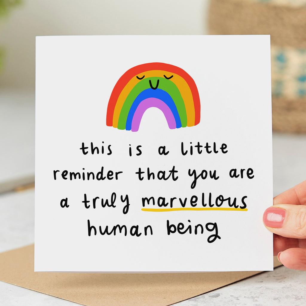 Truly Marvellous Human Being Card
