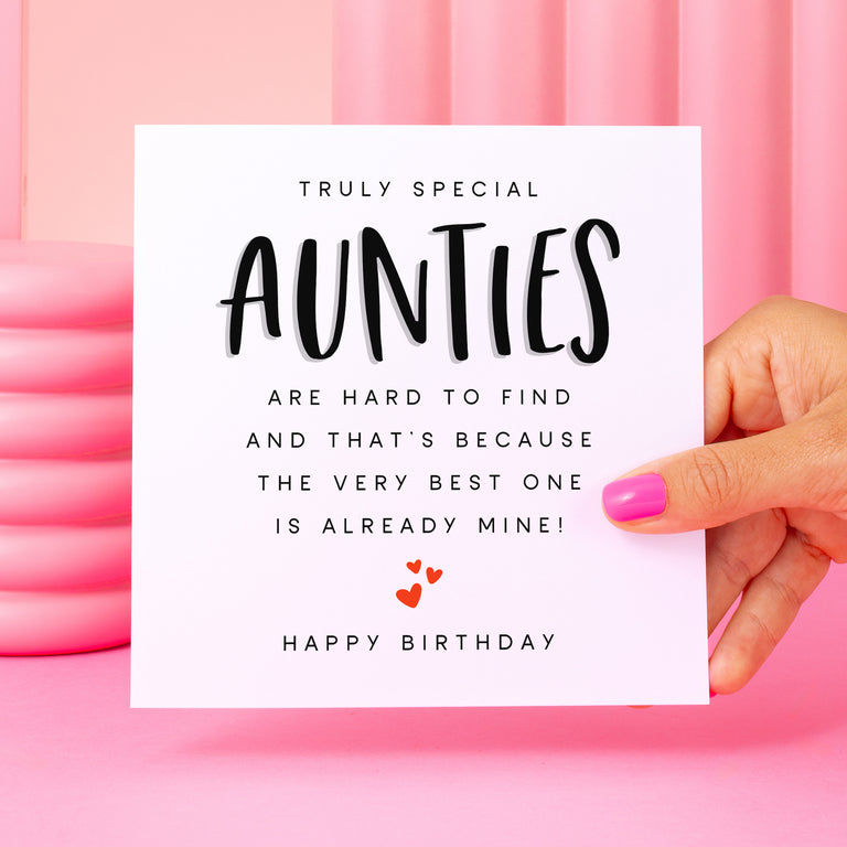 Truly Special Auntie Birthday Card