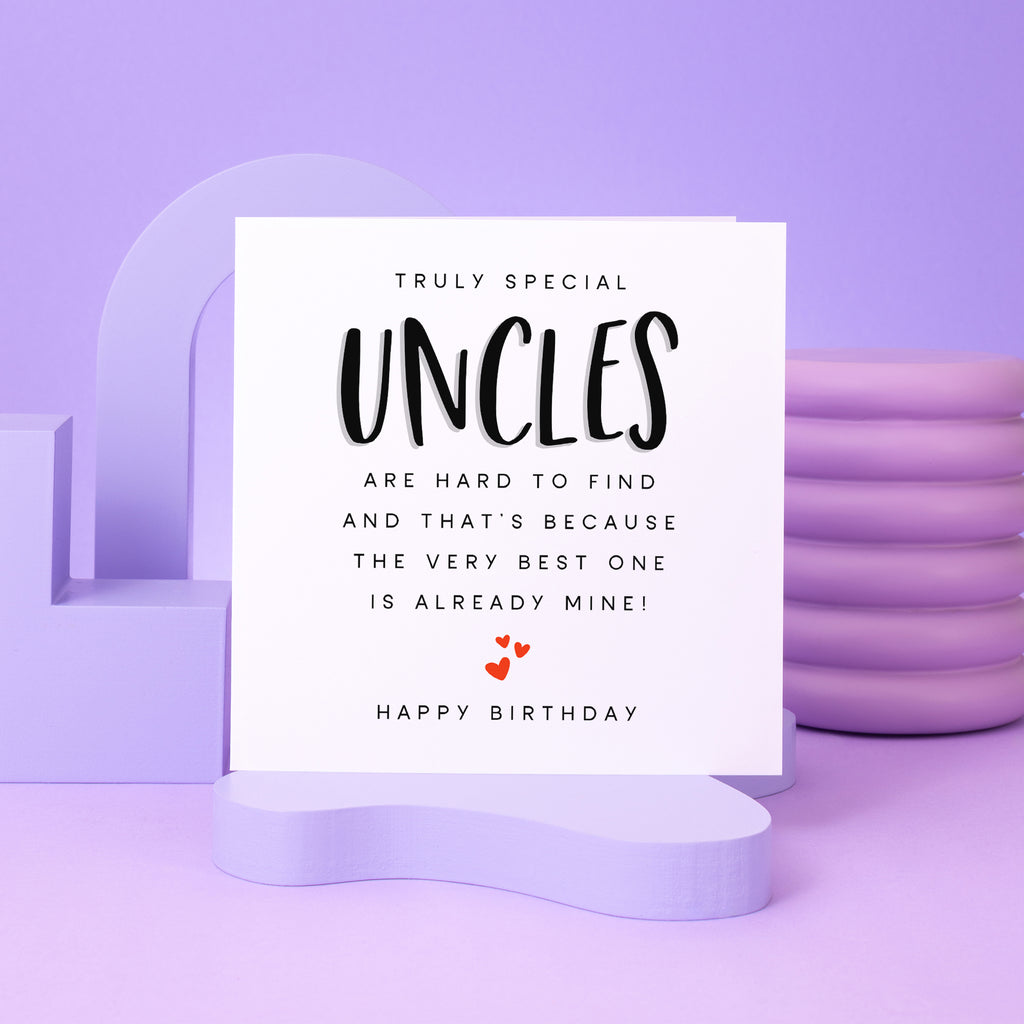Truly Special Uncle Birthday Card