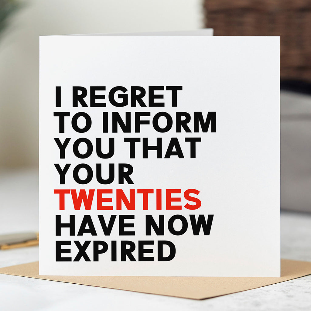 Twenties Expired 30th Birthday Card
