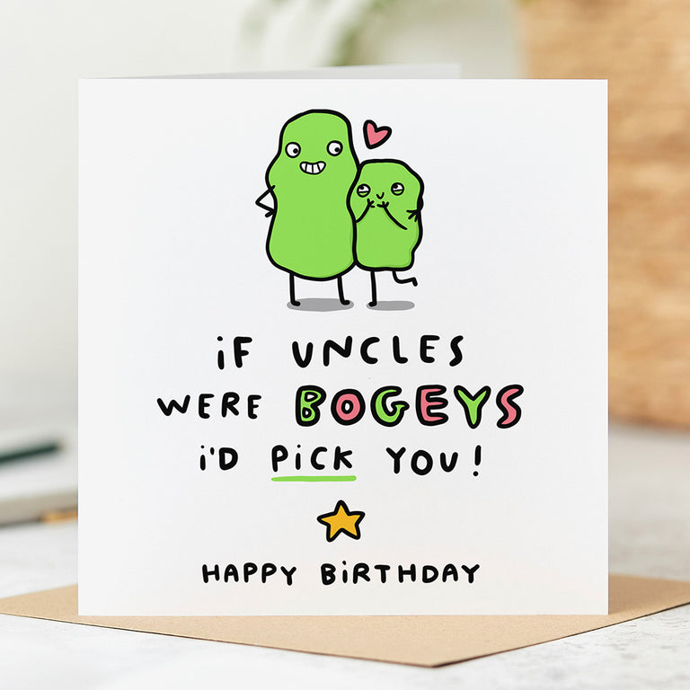 Uncle Bogey Birthday Card