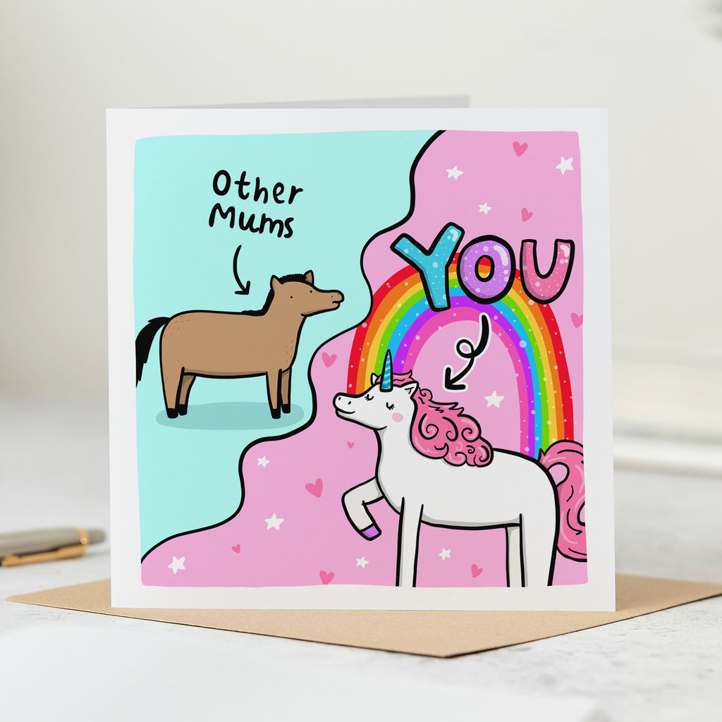 Mum Unicorn Birthday Card
