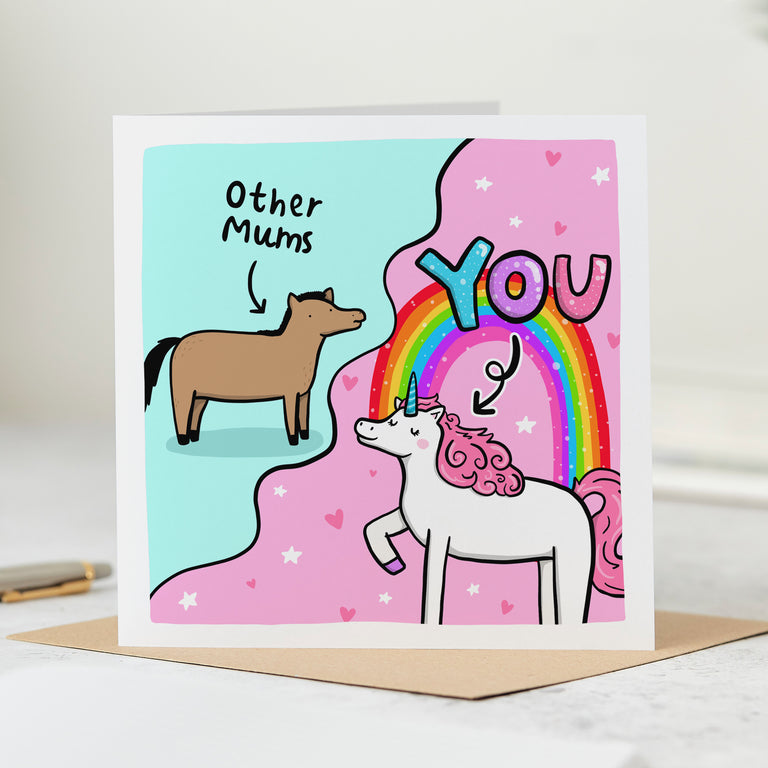 Mum Unicorn Birthday Card