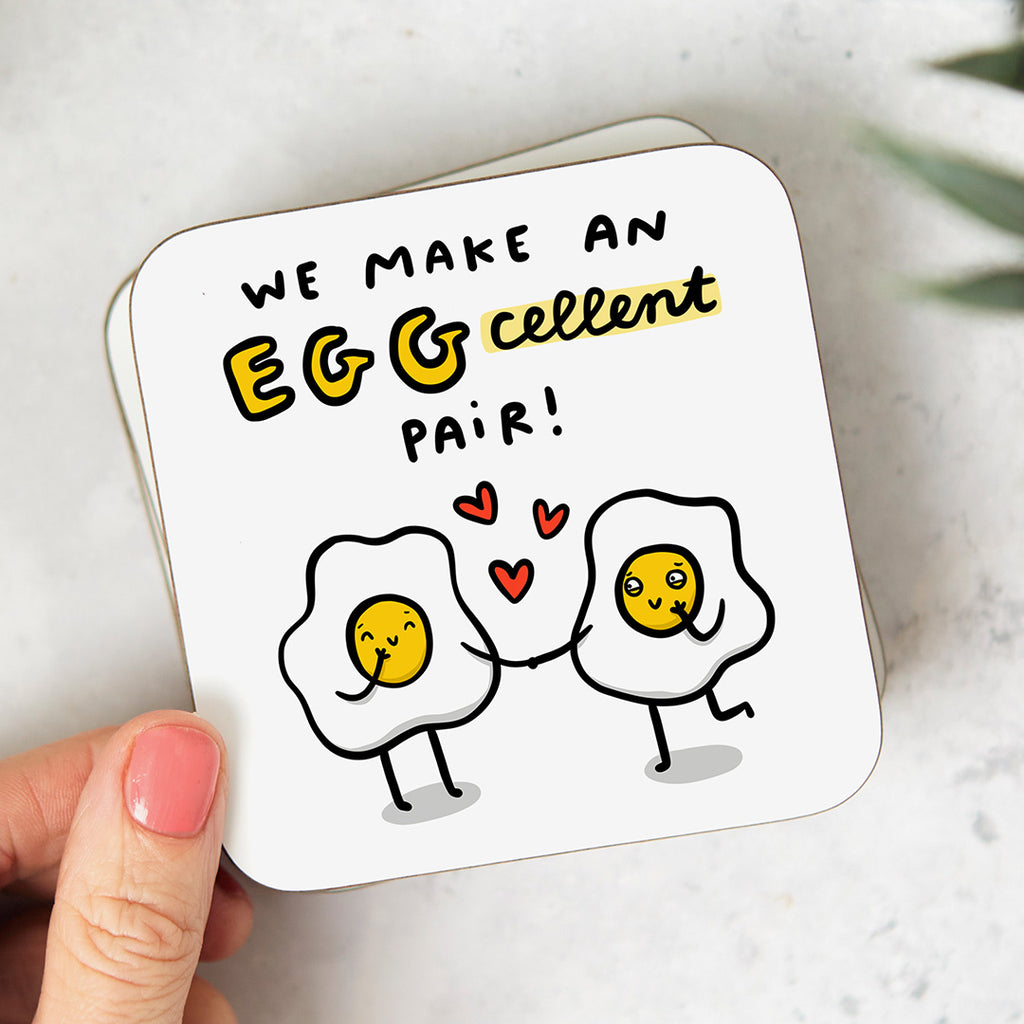 Eggcellent Pair Coaster