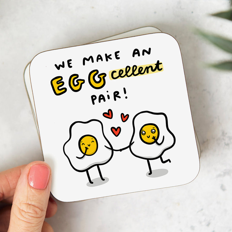 Eggcellent Pair Coaster