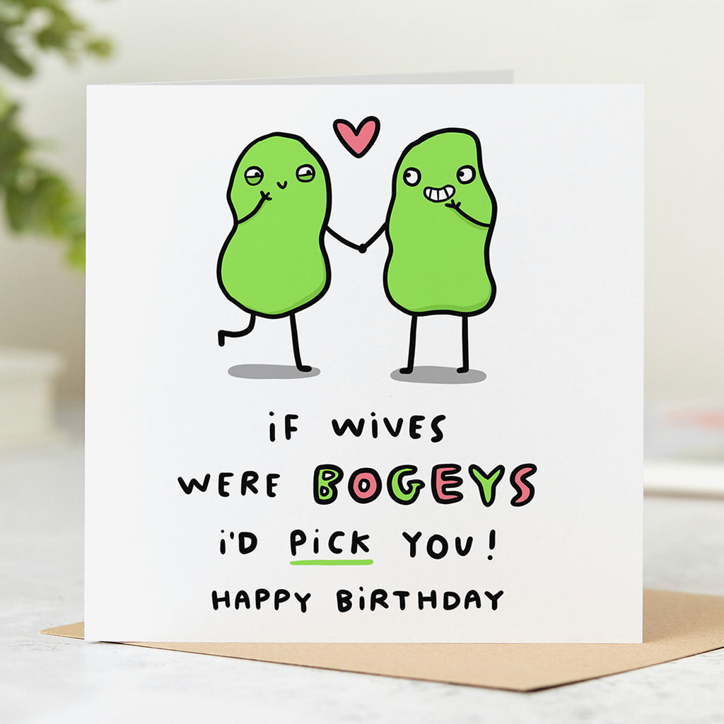 Wife Bogey Birthday Card
