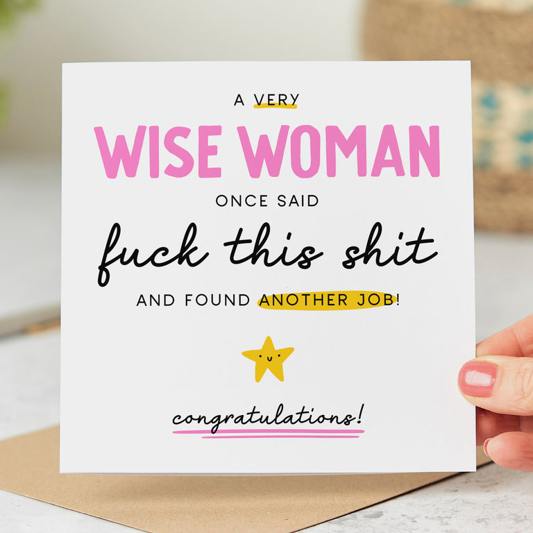 Wise Woman New Job Card