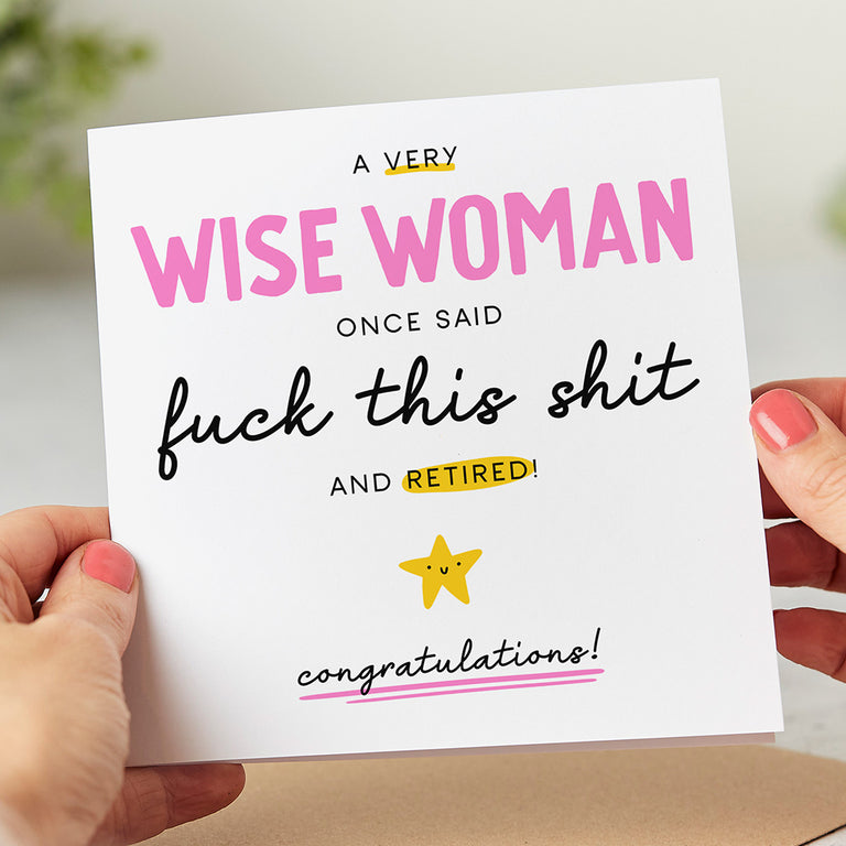 Wise Woman Retired Card