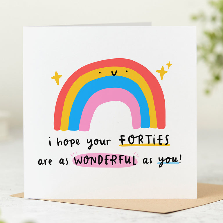 Forties Wonderful Birthday Card