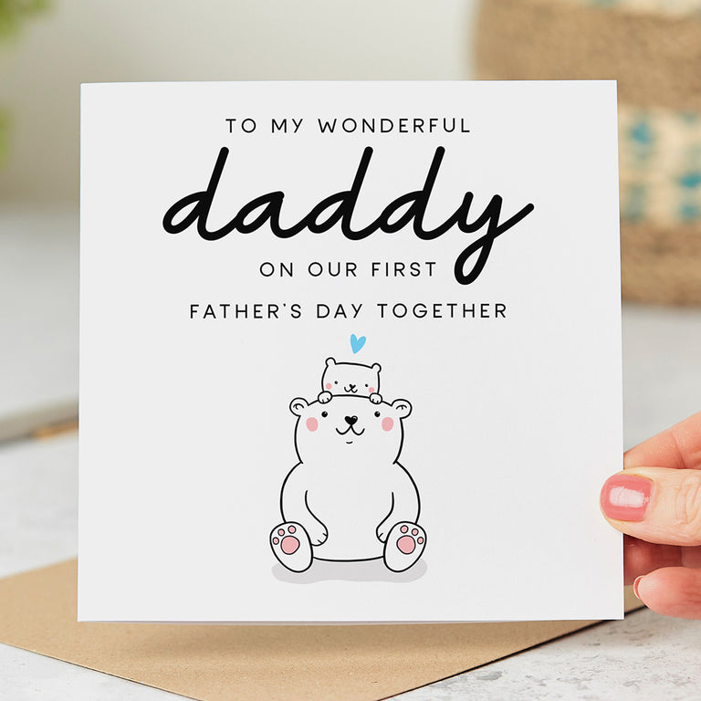 Wonderful Daddy First Father's Day Card