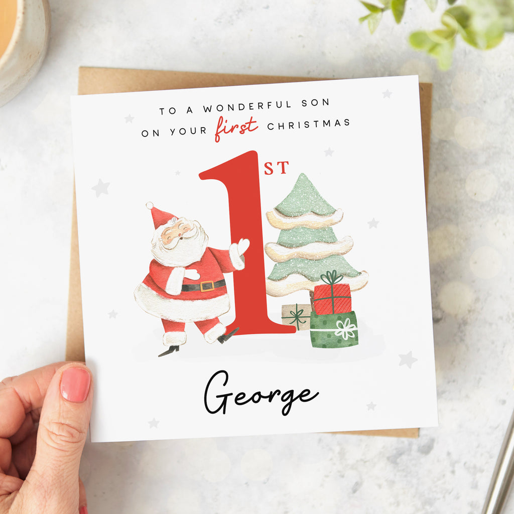 Son Wonderful 1st Christmas Card