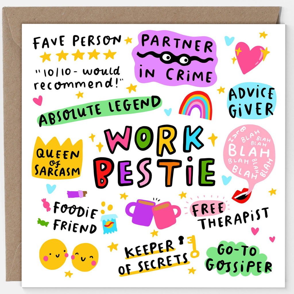 Work Bestie Card