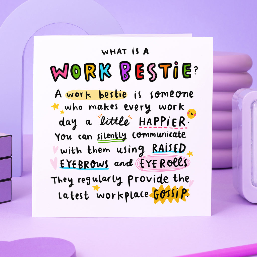 Work Bestie Birthday Card