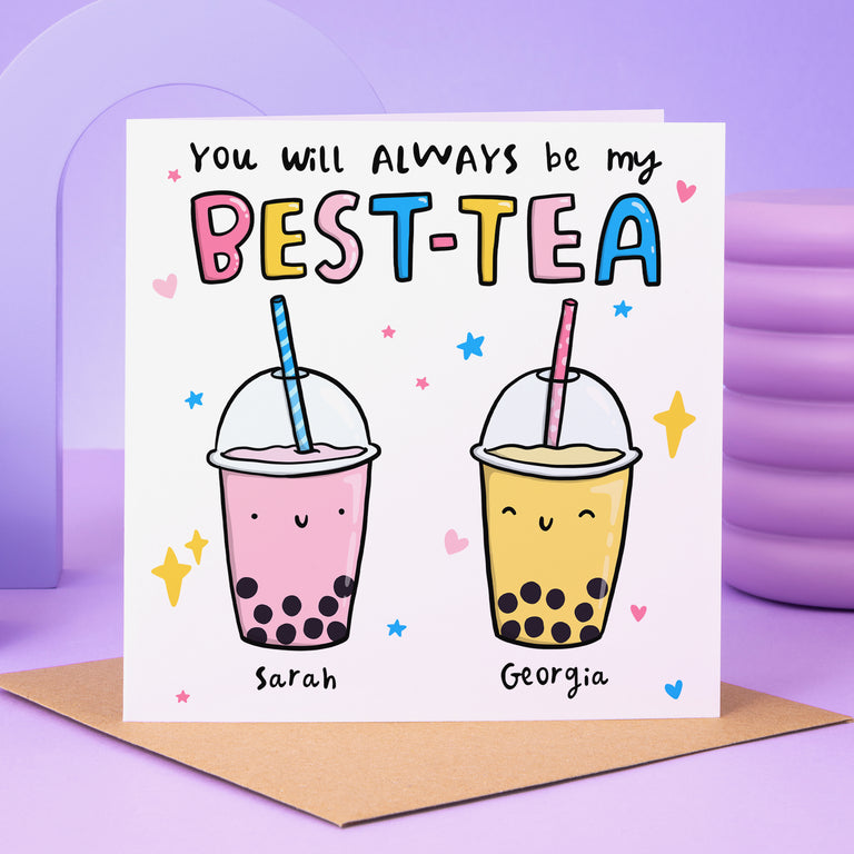 You'll Always Best-Tea Personalised Bubble Tea Card