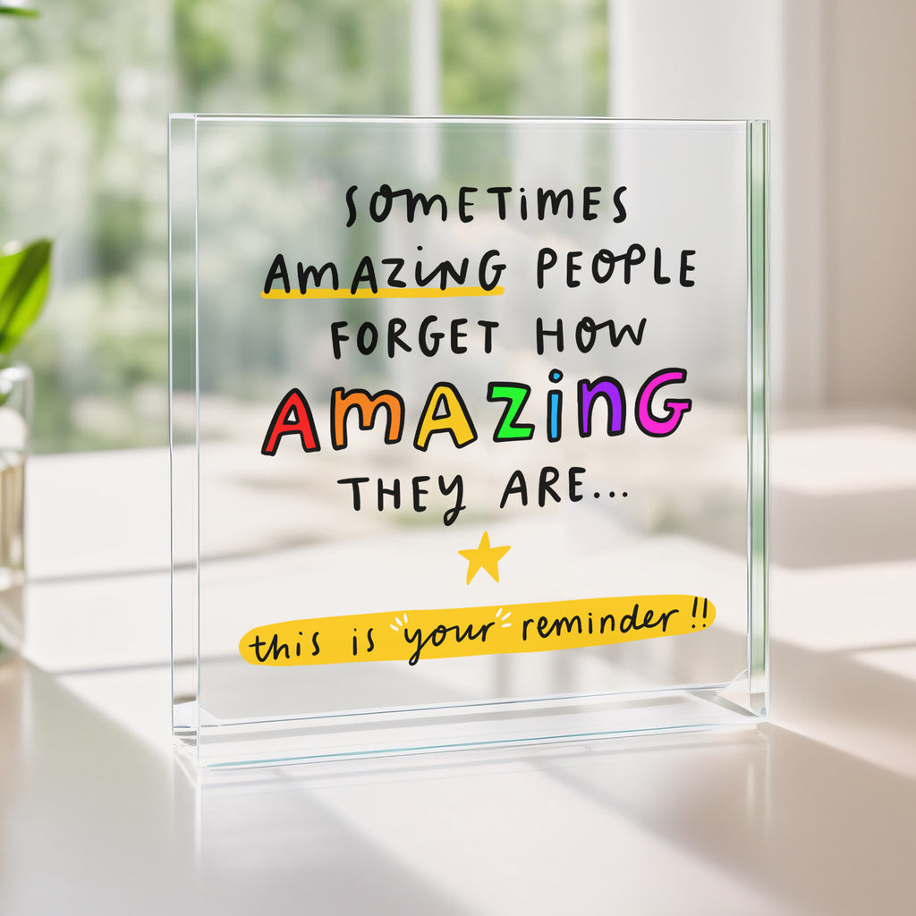 Amazing People Reminder Acrylic Block