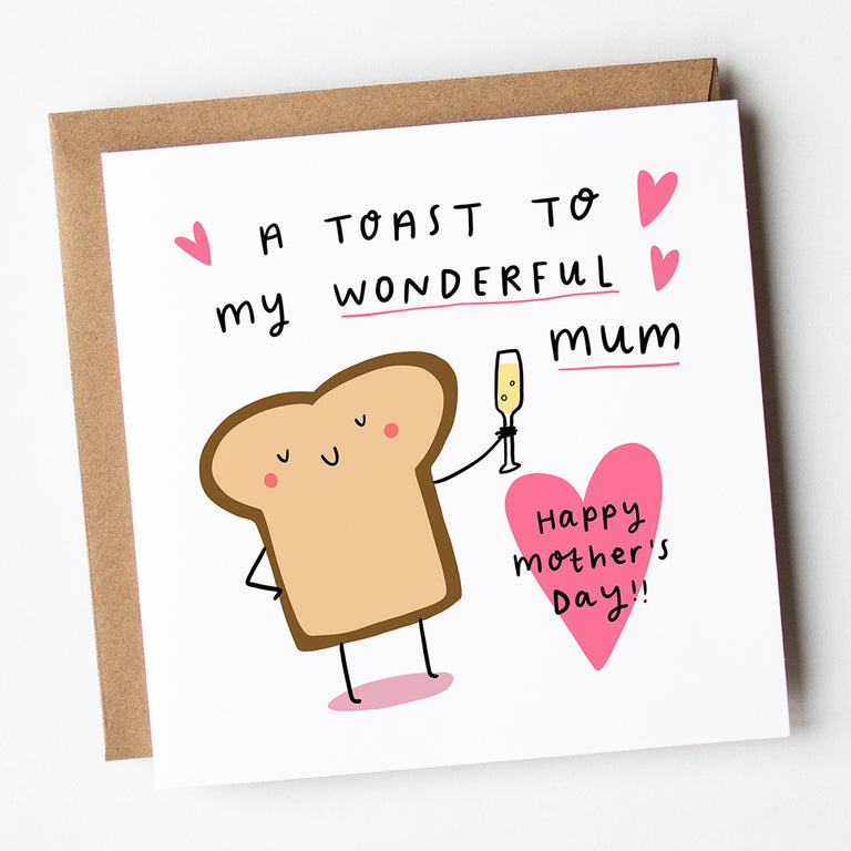 Toast To Mum Mother's Day Card