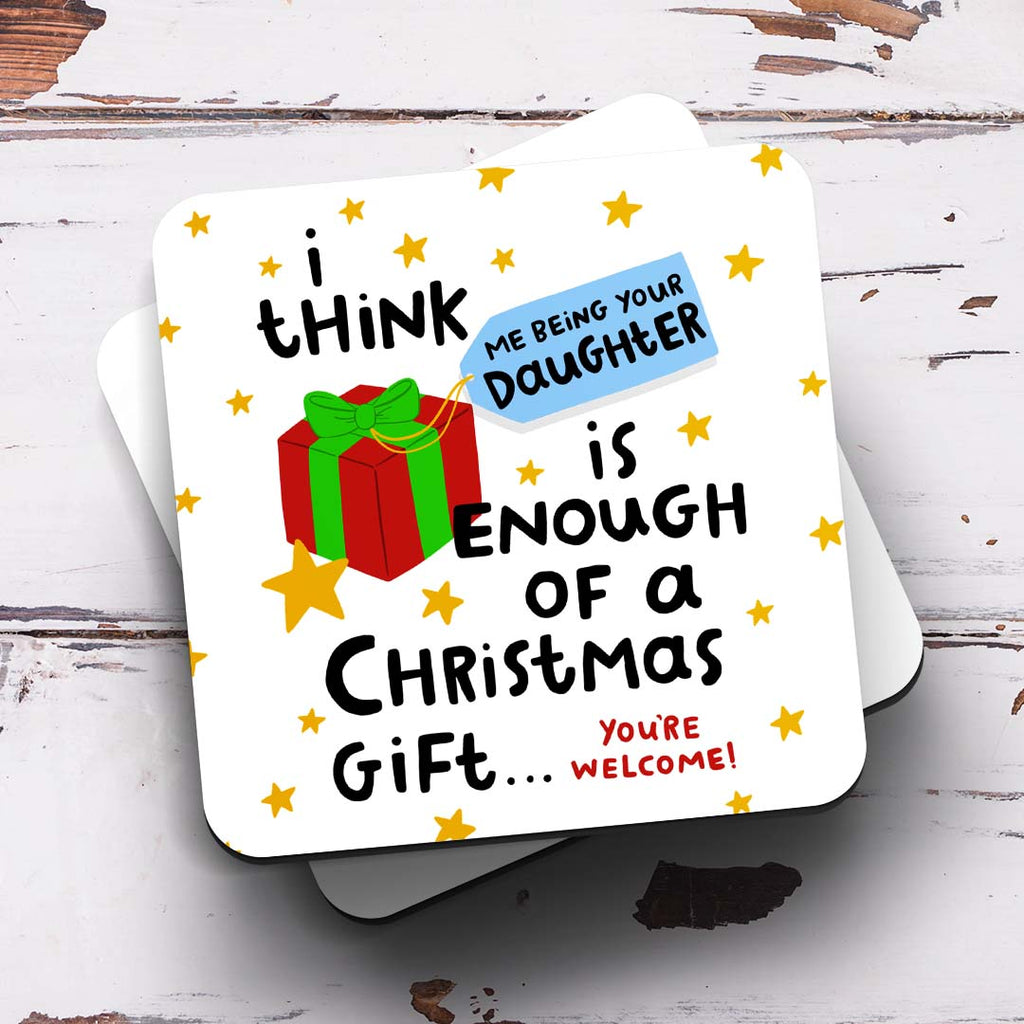 Personalised Christmas Mug - Daughter Enough