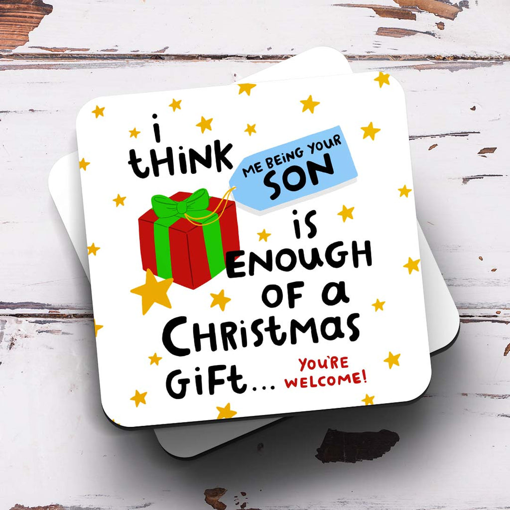 Personalised Christmas Mug - Son Enough