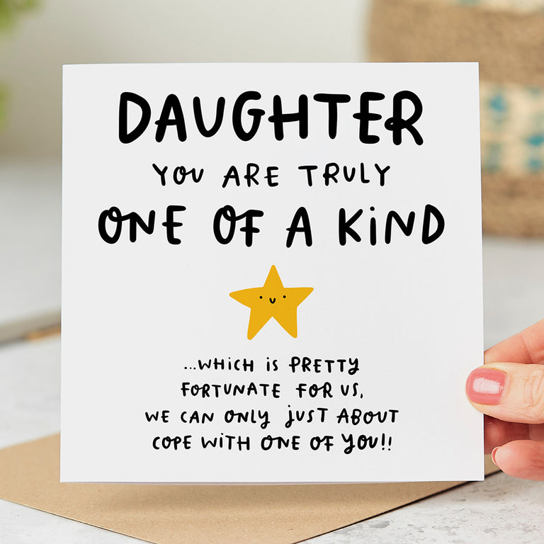 Daughter one of a Kind Birthday Card