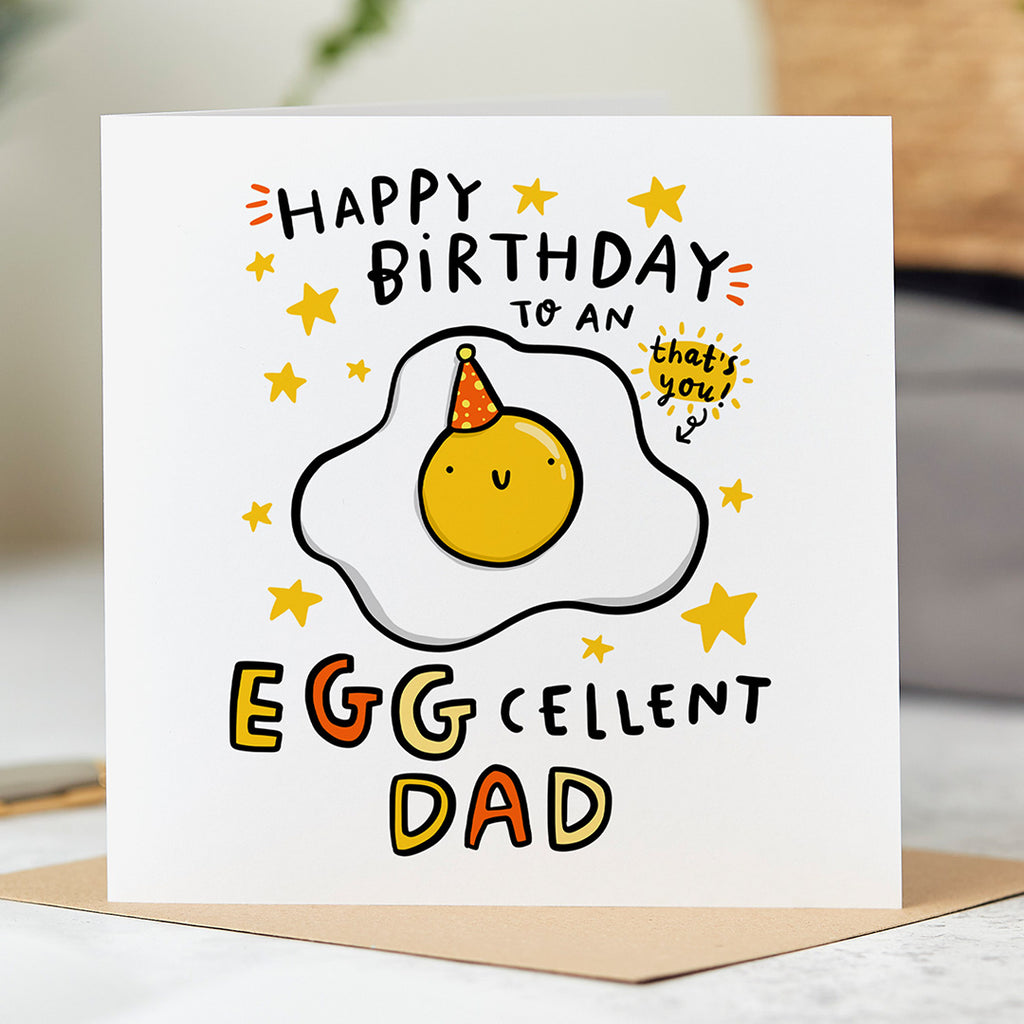 Eggcellent Dad Birthday Card