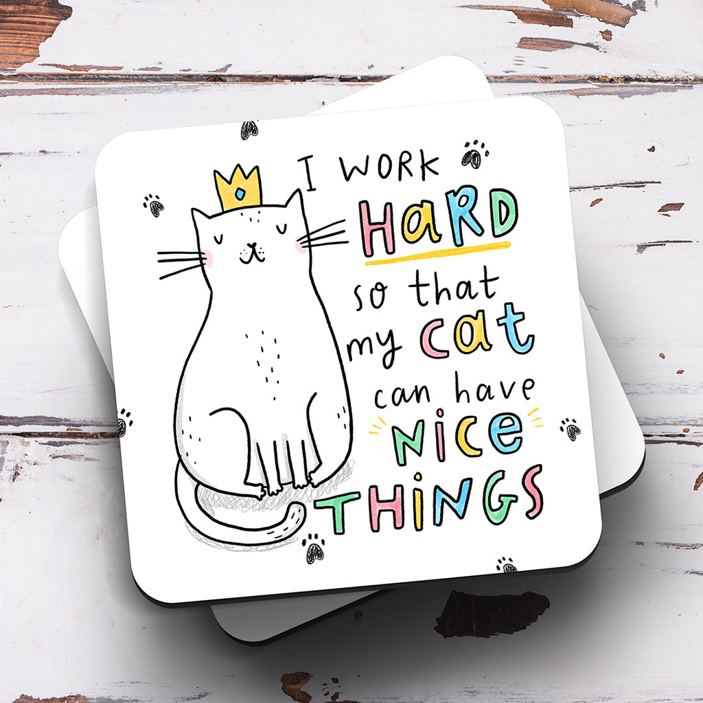 Work Hard For My Cat Mug
