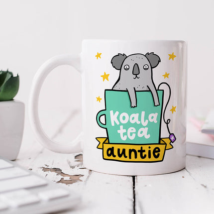 Personalised Mug - Koala Tea Auntie - Arrow Gift Co