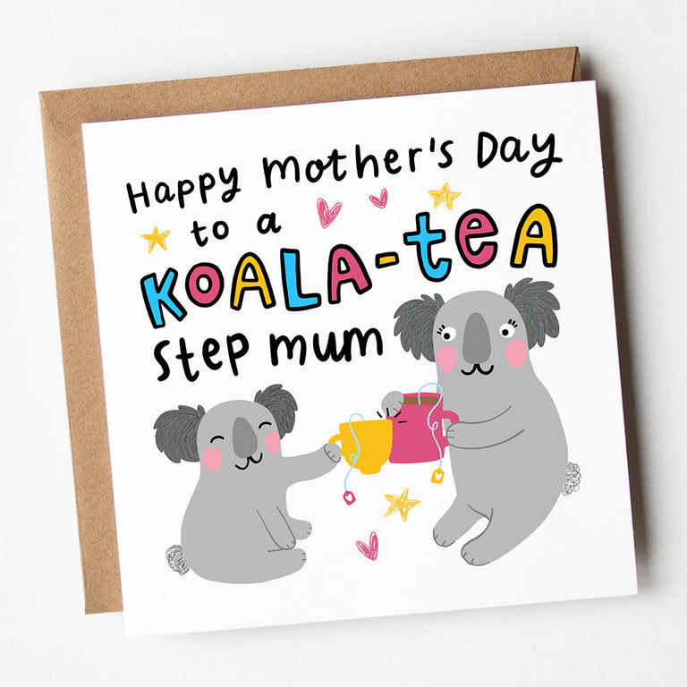 Step Mum Koala-Tea Mother's Day Card