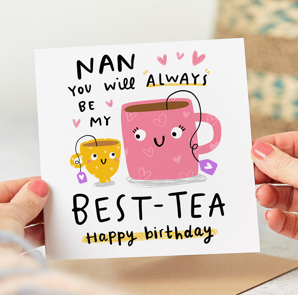 Nan My Best-Tea Birthday Card
