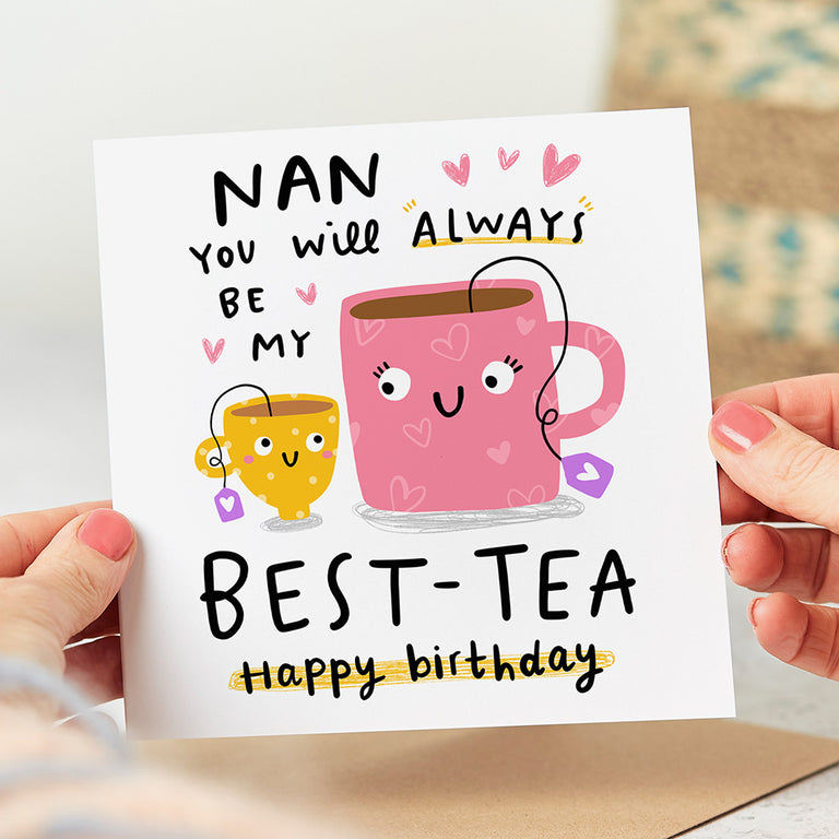 Nan My Best-Tea Birthday Card