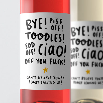 Off You Fuck Wine Label - Arrow Gift Co