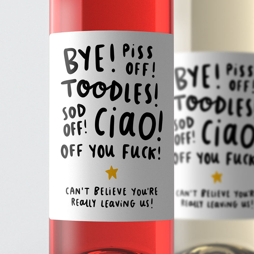 Off You Fuck Wine Label