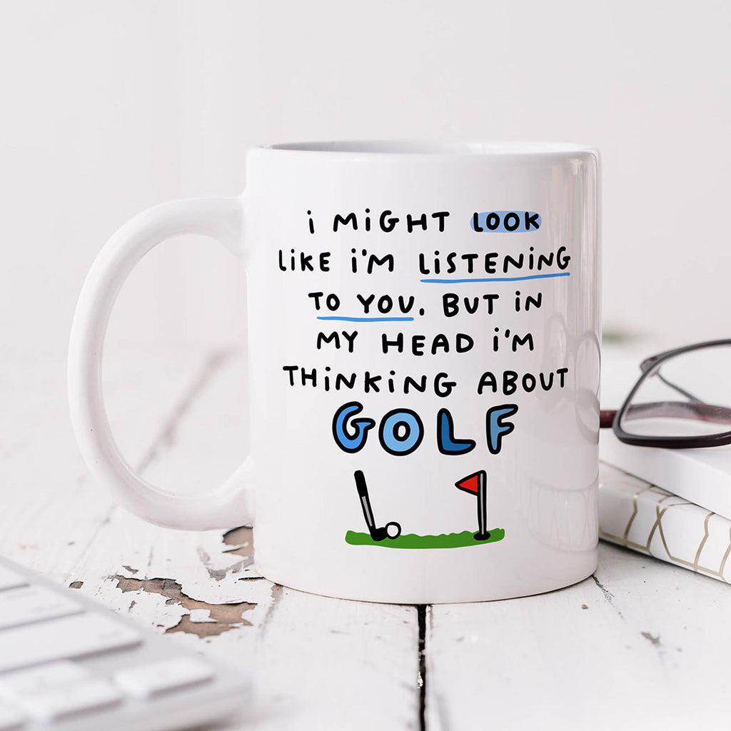 Thinking About Golf Mug