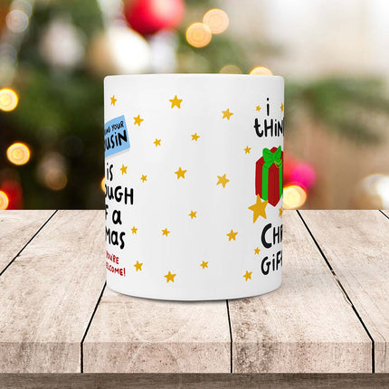 Personalised Christmas Mug - Being Your Cousin Enough Of A Gift - Arrow Gift Co