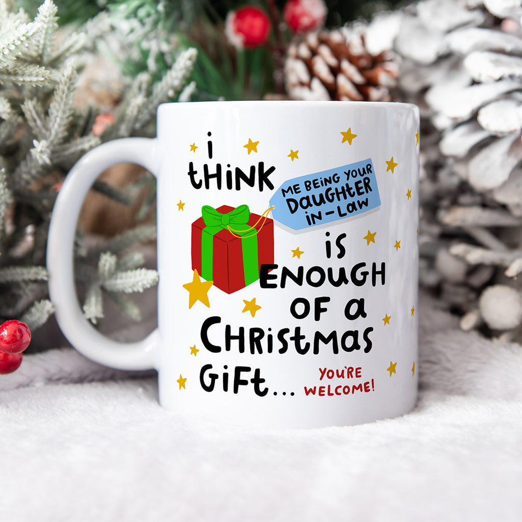 Personalised Christmas Mug - Daughter-In-Law Enough