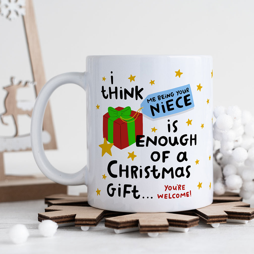 Personalised Christmas Mug - Niece Enough